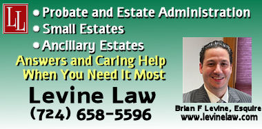 Law Levine, LLC - Estate Attorney in Mercer County PA for Probate Estate Administration including small estates and ancillary estates